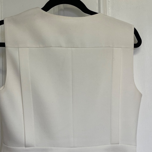 XSOLDXIvory  BCBGMAXARIA Peplum Top M - Picture 9 of 9